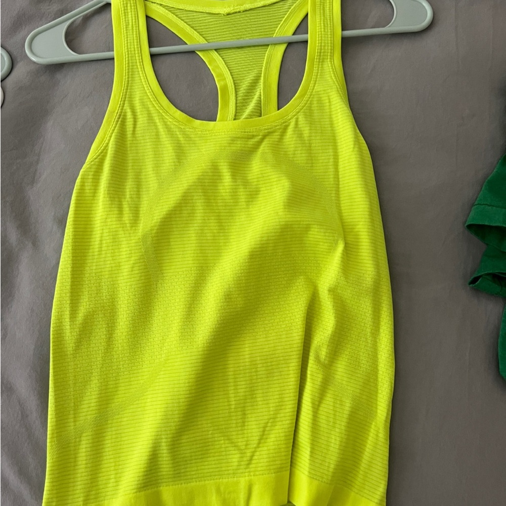 Lululemon Swiftly Tech Neon Yellow Tank Top